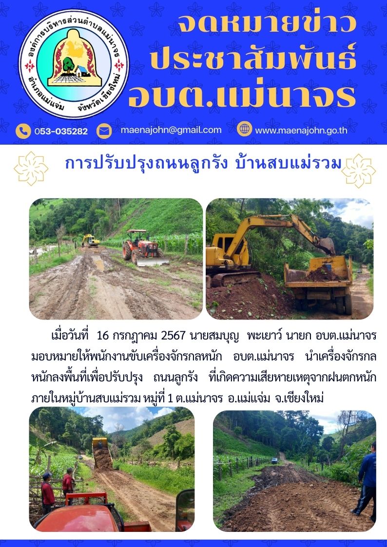 ภาพประกอบข้อมูลขององค์การบริหารส่วนตำบลแม่นาจร