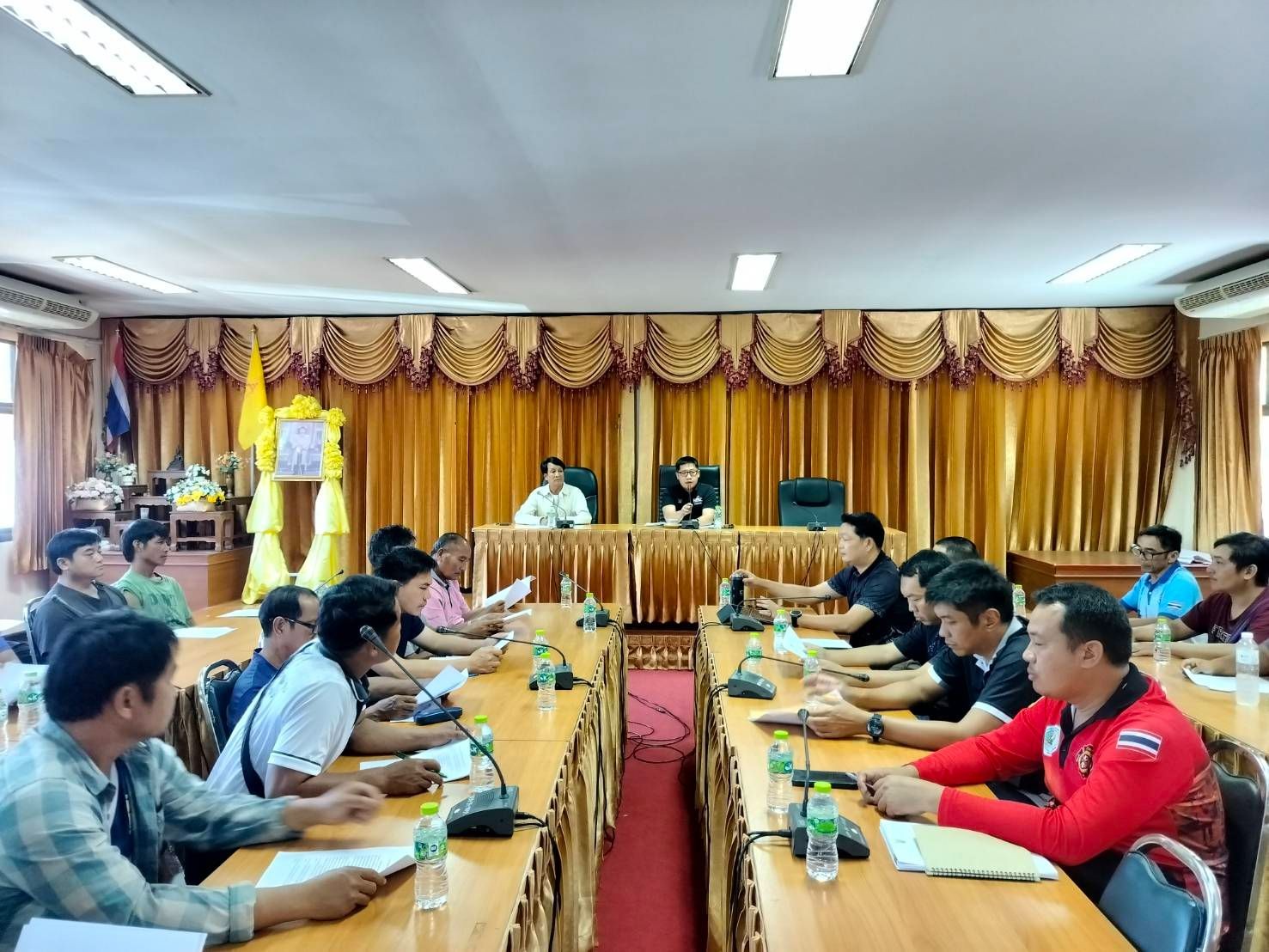 อำเภอแม่แจ่ม จัดประชุมทำข้อตกลงการประกอบการโม่ข้าวโพดในพื้นที่ตำบลแม่นาจร ร่วมกับผู้ประกอบการและผู้นำท้องที่