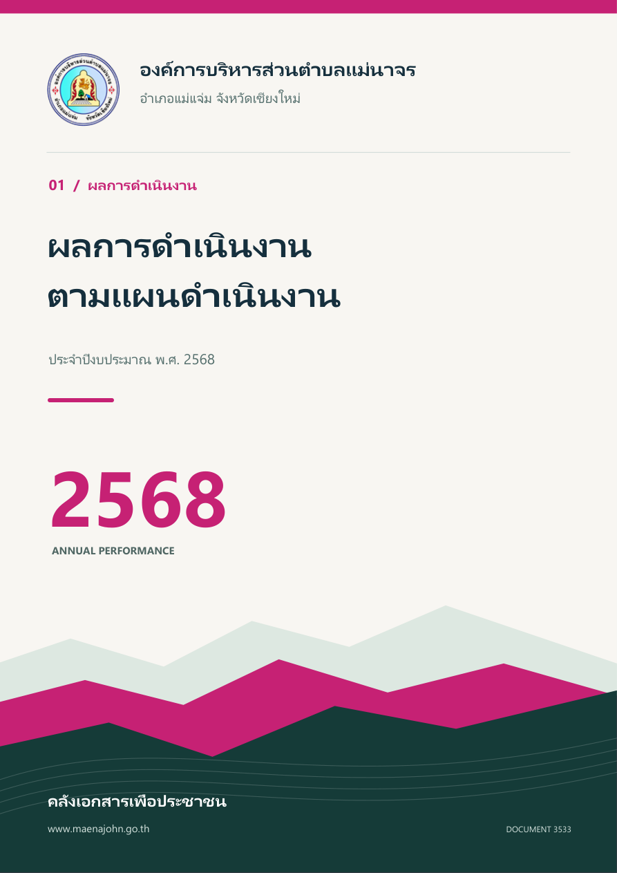 ผลการดำเนินงานตามแผนดำเนินงาน ประจำปีงบประมาณ พ.ศ.2568