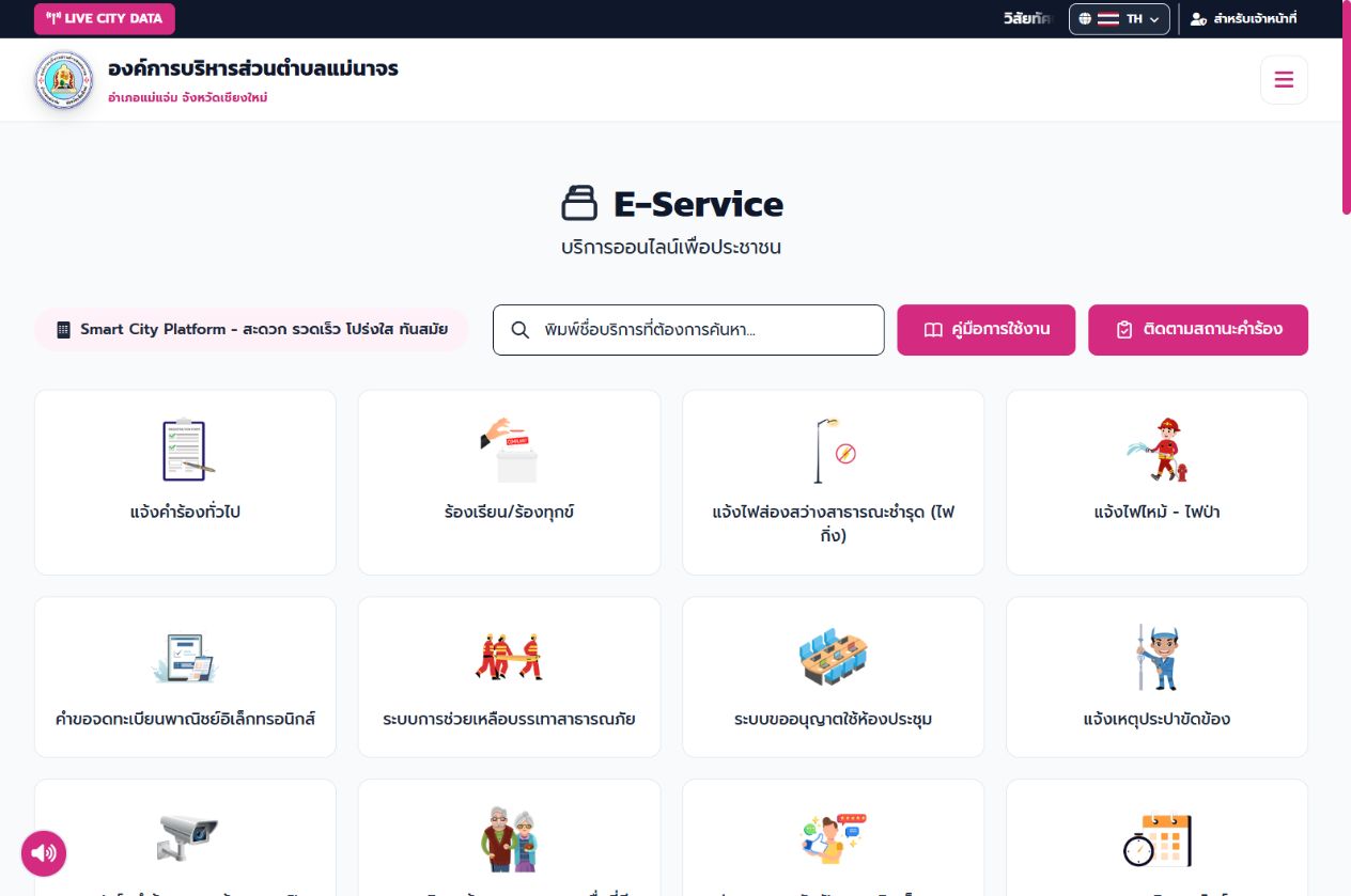 รายการแบบฟอร์ม E-Service